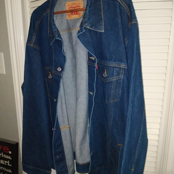 Levi's Rigid Blue Denim Trucker Jacket, 3XL, XXXL